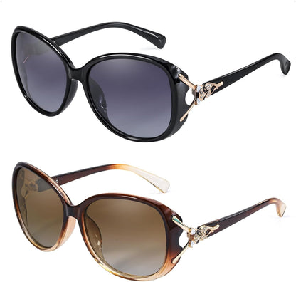 Sunglasses for Women Trendy Polarized Sunglasses Oversized Big Sun Glasses Ladies Shades UV Protection