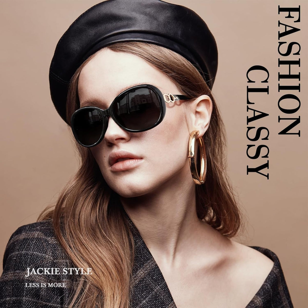 Sunglasses Womens Polarized Trendy Oversized Sun Glasses Fashion Ladies Shades 100% UV400 Protection S85