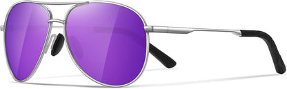 Sunglasses Men Polarized Aviator Sunglasses for Men Women Fishing Driving Sun glasses Metal Frame UV400 Protection