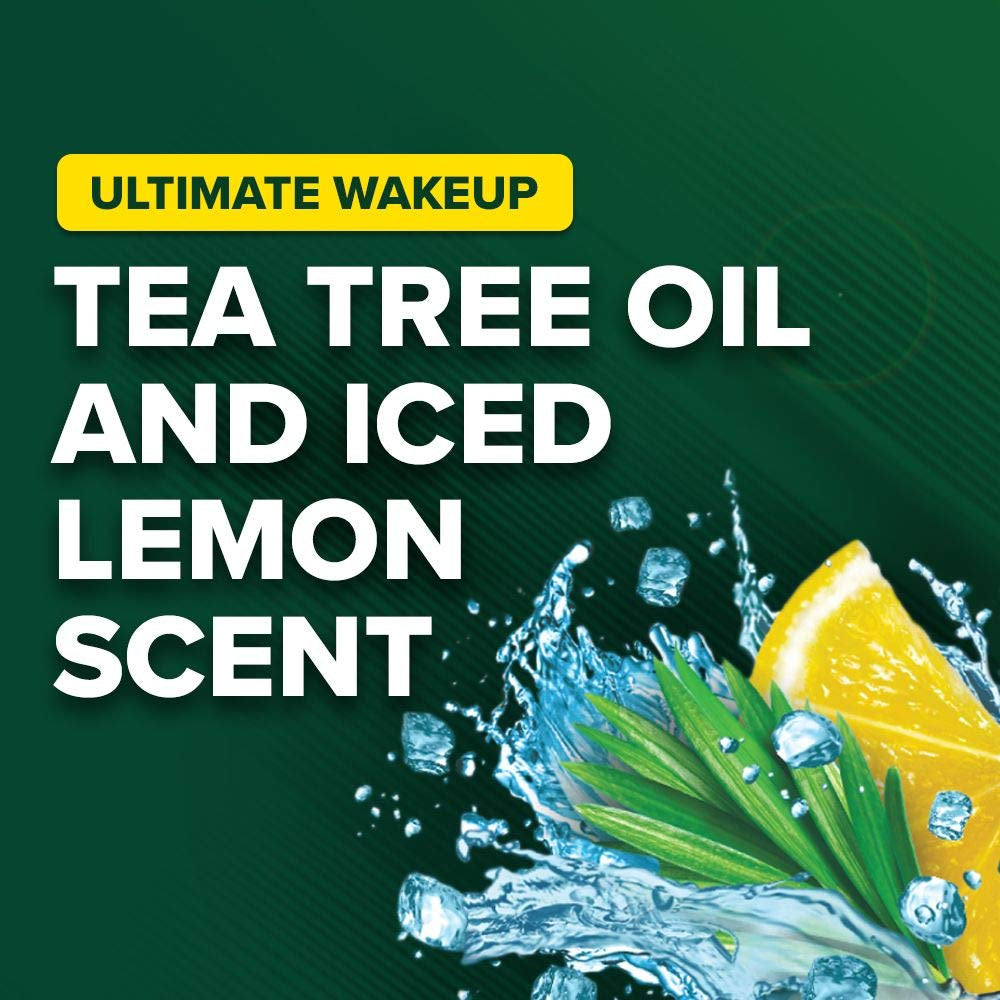 Ultimate Wake up Tea Tree Face & Body Wash for Men, Moisturizing Body Wash Washes Away Bacteria - 18 Fluid Ounce, 4 Pack