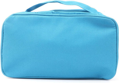First Aid Bag First Aid Kit Empty Medical Storage Bag Red Trauma Bag for Emergency First Aid Kits Car Workshop Cycling Outdoors (Blue Handle)