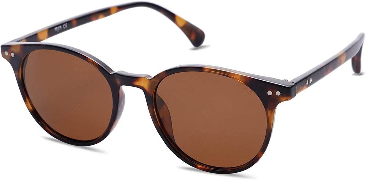 Small Round Classic Polarized Sunglasses for Women Men Vintage Style UV400 Lens SJ2113