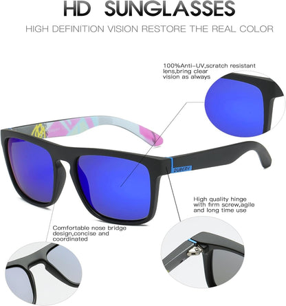 Classic Polarized Sunglasses for Men Women Retro 100% UV Protection Driving Sun Glasses D731