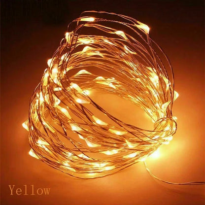 2020 1M - 10M LED Fairy String Lights Fairy Light Battery Operated For Christmas Xmas Party Home Decor LED Strings & Decoration Lights