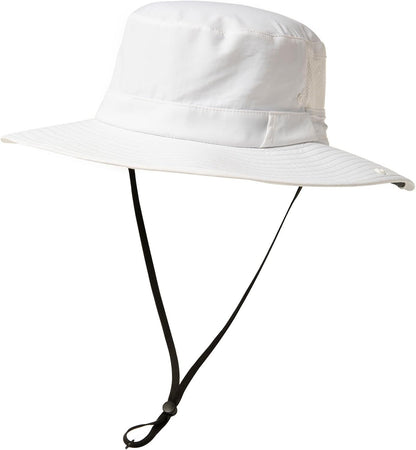 L/XL/XXL UV50+ Waterproof Wide Brim Bucket Sun Hat for Summer Fishing Hiking W/Detachable Strap & Vented Mesh