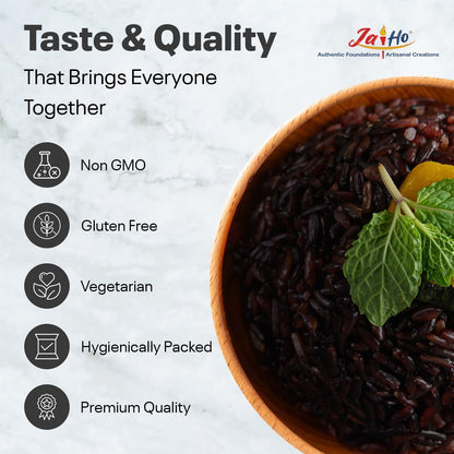 Certified USDA Organic Black Rice Whole Grain - 2 LB - Gluten Free, Vegan, Non-Gmo - Resealable Zip Lock Pouch - by