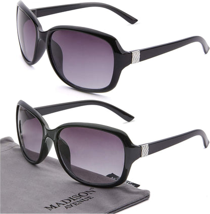 2 Pack Classic Vintage Sunglasses for Women Men,Fashion Sun Shades Glasses with UV400 Protection