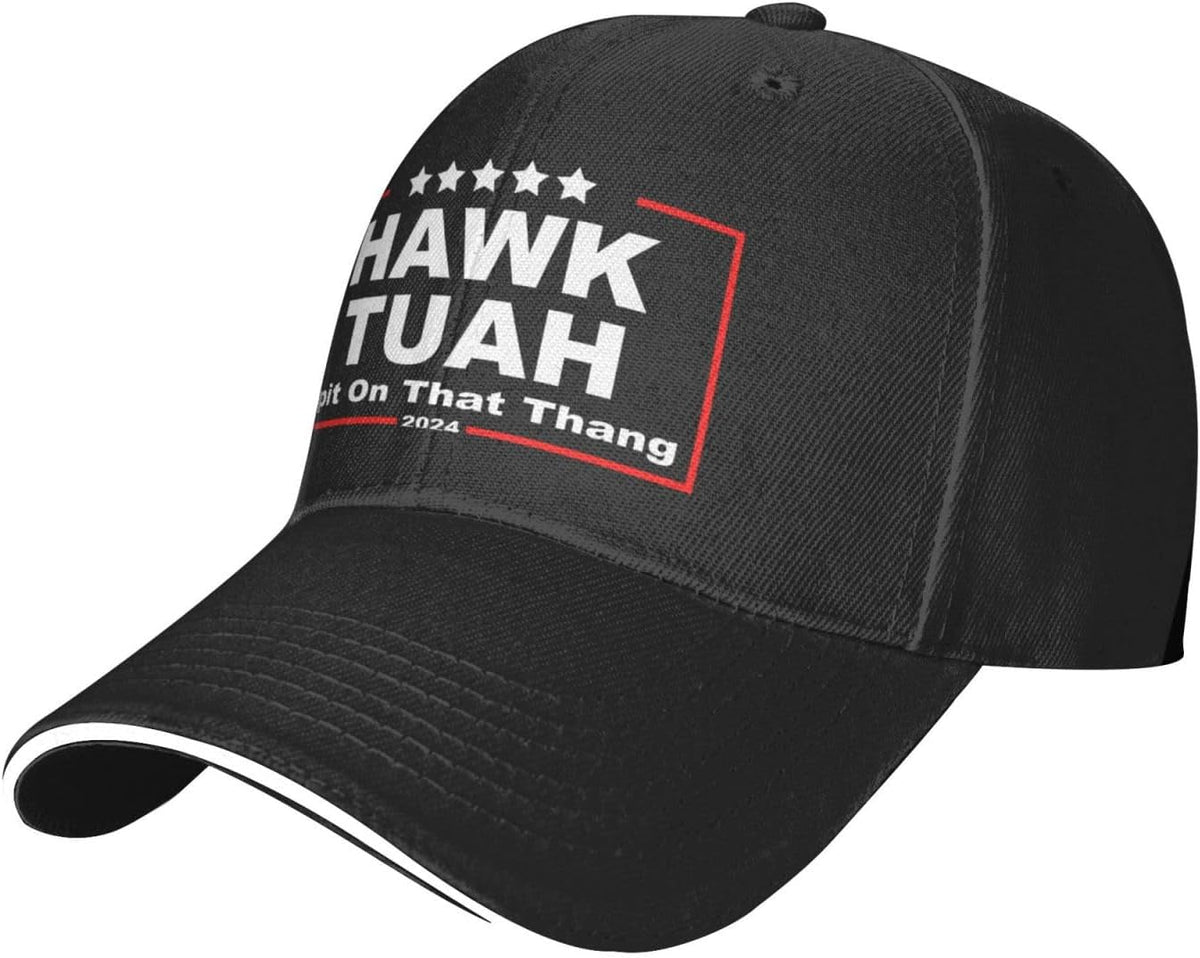 Hawk Tush Hat Hawk Tush Spit on That Thing Hat for Women Funny Baseball Hat Funny Gifts for Women, Black-2