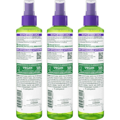 Fructis Style Curl Shape Defining Spray Gel for No Frizz, 8.5 Fl Oz, 3 Count (Packaging May Vary)