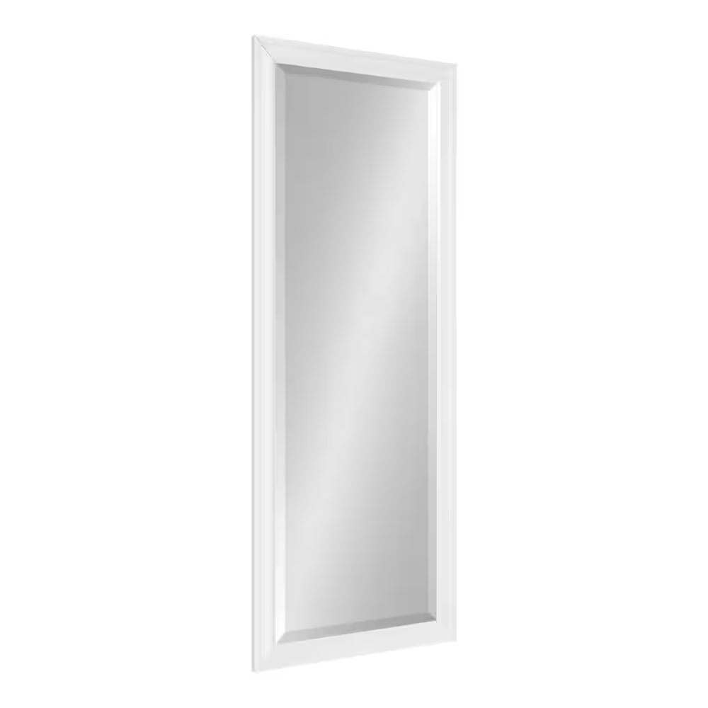 Large Rectangle White Beveled Glass Full-Length Classic Mirror (51.5 In. H X 19.5 In. W)