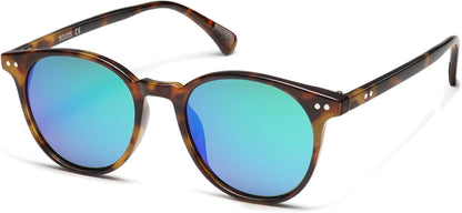 Small Round Classic Polarized Sunglasses for Women Men Vintage Style UV400 Lens SJ2113