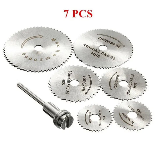 7/32 Pcs Diamond Saw Blade Set HSS Mini Circular Saw Blade for Dremel Rotary Tools Resin Cut-Off Wheels Diamond Cutting Discs