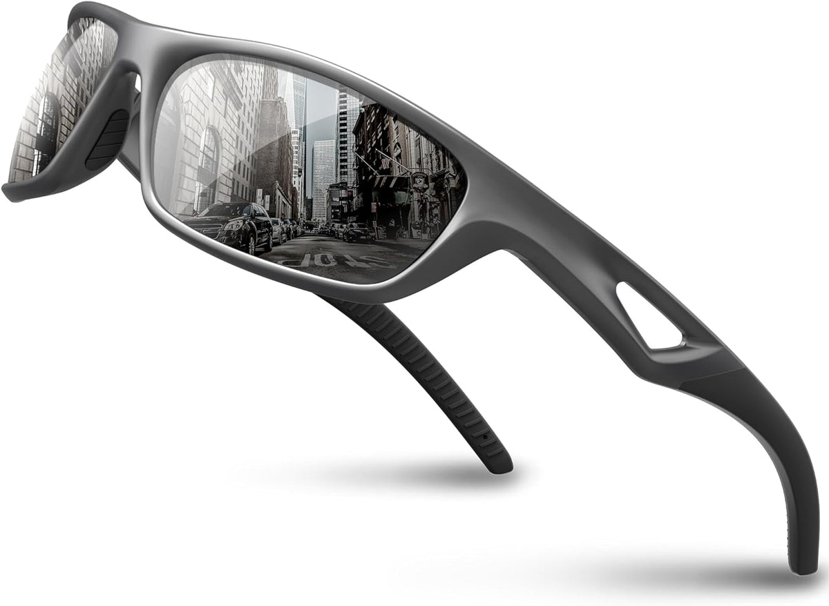 Polarized Sports Sunglasses Driving Sunglasses Shades for Men Women Tr90 Frame for Cycling Fishing Running RB831