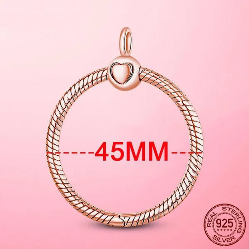 2023 Heart O Pendant 925 Sterling Silver O Pendant fit Original Cable Chain Pendant Necklace DIY Charm Beads Jewelry Anniversary Gift
