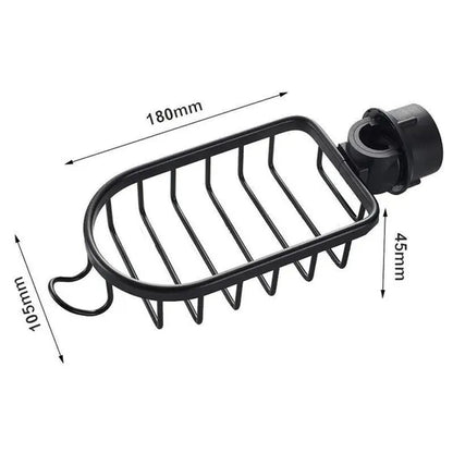 Adjustable Bathroom Faucet Storage Rack Drainage Shelf Kitchen Sponge Dish Cloth Finishing Rack Shower Shelves Bathroom Accessories