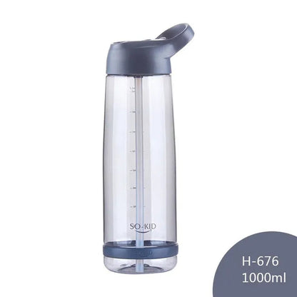 550/800/1000Ml Water Bottle with Straw, Portable Sports Shaking Bottle, Fitness Bottle, Children's Bottle, Baby Bottle