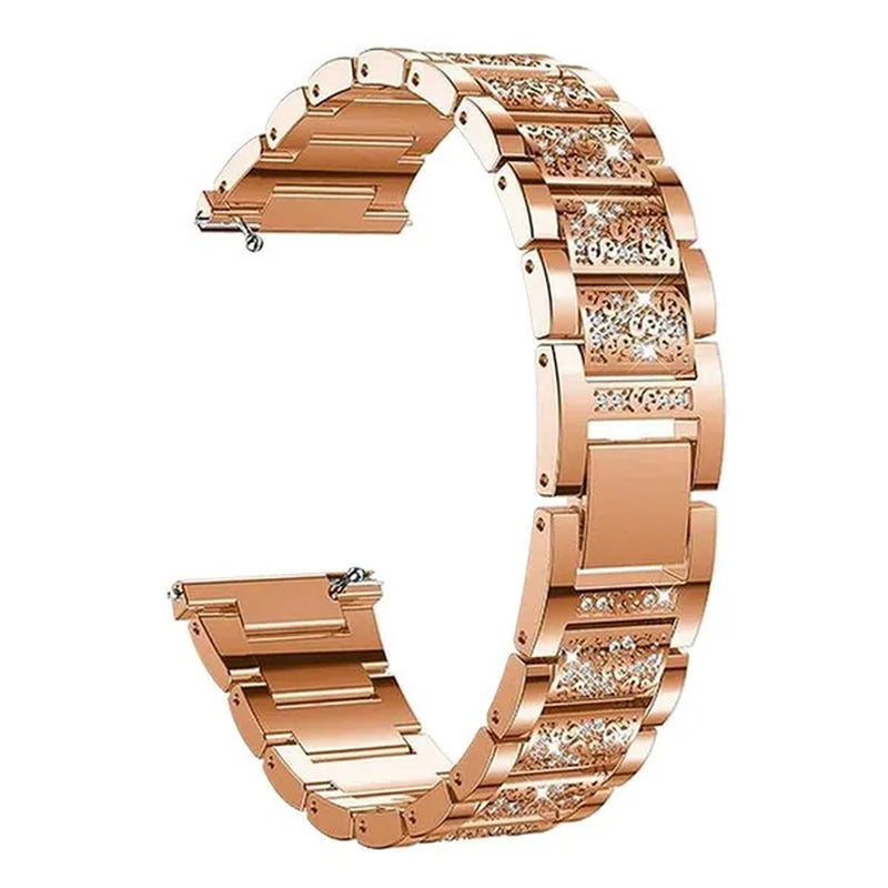 For Apple Watch Band 40mm 44mm 38mm 42mm women Diamond Band for Apple Watch series 6 5 4 3 2 1 iWatch bracelet stainless steel strap For Fitbit Charge 2/3/4 Blaze/Fitbit Versa Lite