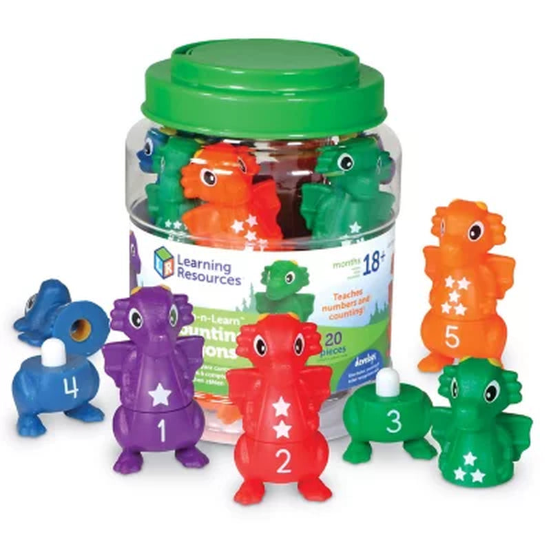 Learning Resources Snap-N-Learn Counting Dragons, Mixed Media