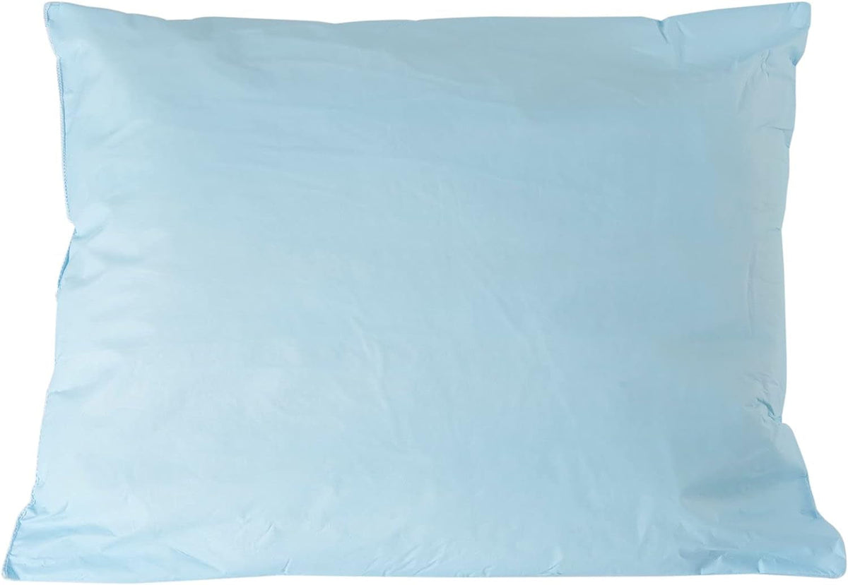 Medical Pillow [1 Count] Limited Reusable Hospital Bed Pillows, Fluid Moisture and Stain-Resistant, Blue, 20 in X 26 In