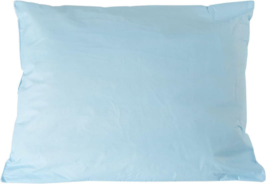 Medical Pillow [1 Count] Limited Reusable Hospital Bed Pillows, Fluid Moisture and Stain-Resistant, Blue, 20 in X 26 In