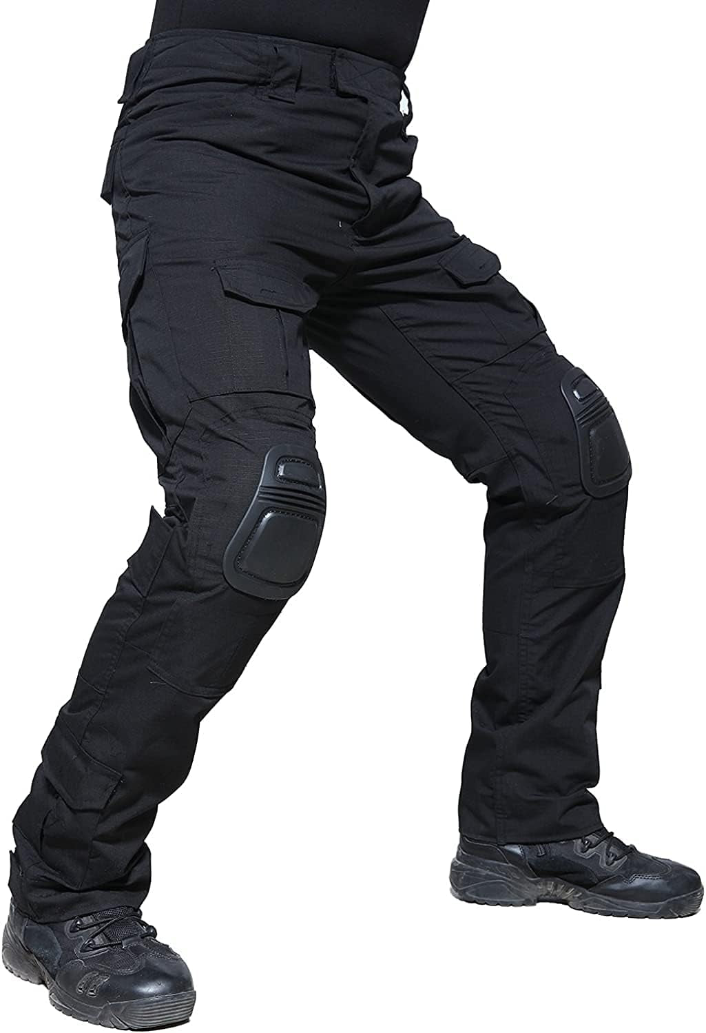 Mens Tactical Military Suits Long Sleeve Rip-Stop Uniforms Combat Shirt and Pants Elbow Knee Pads