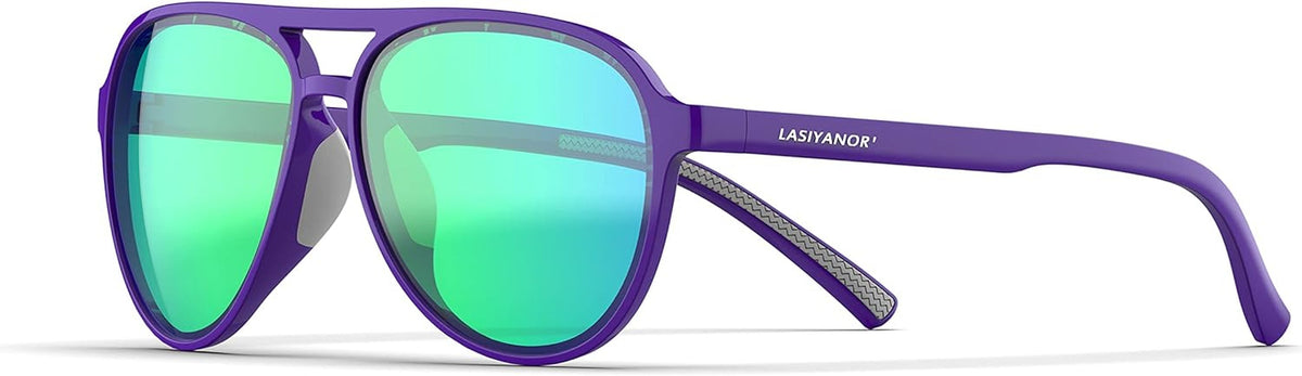 Lightweight TAC Polarized Tinted Classic Vintage Retro 70s Sunglasses, TR-90 Frame for Women Men, UV 400 Protection