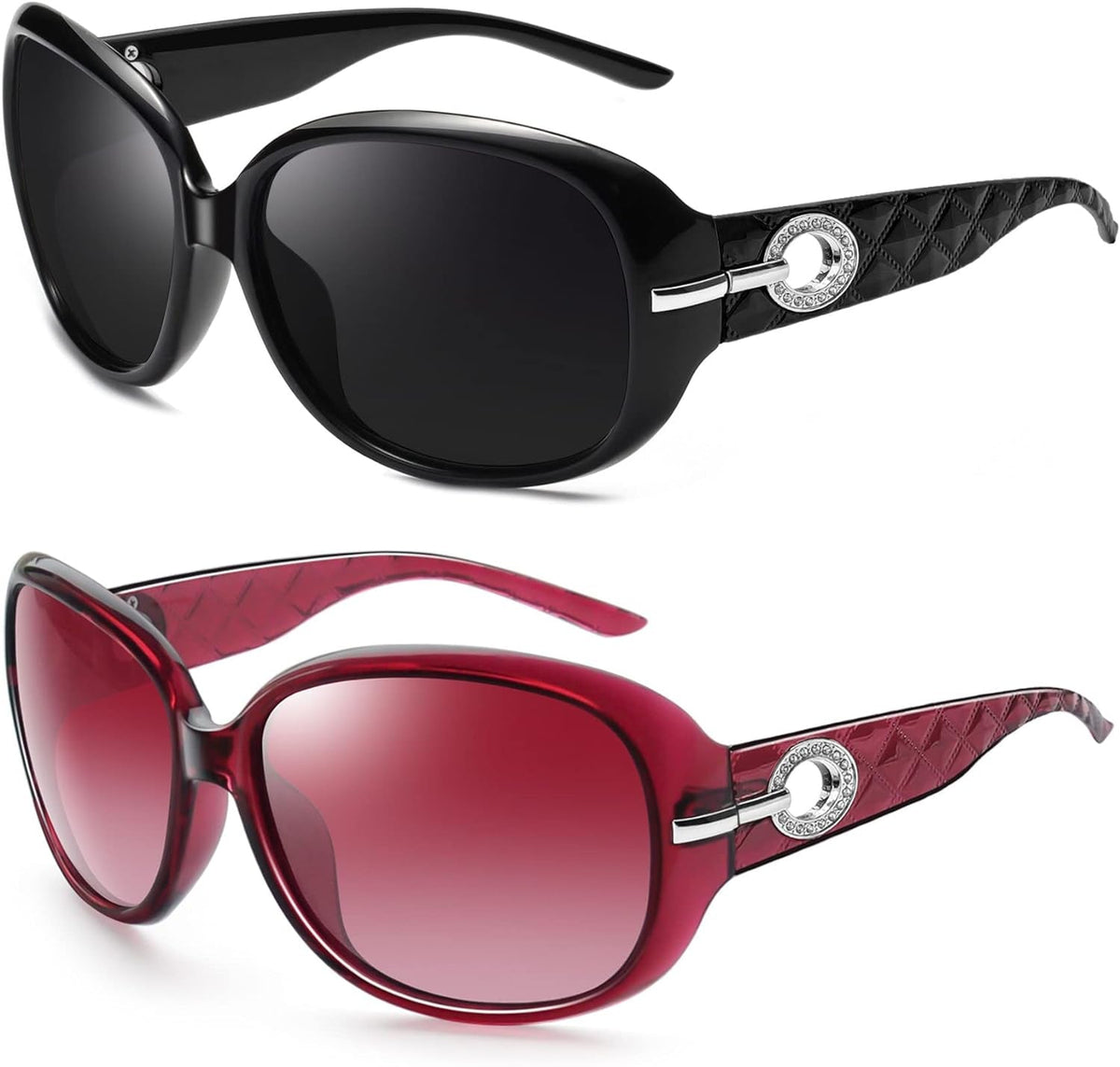 Big Sunglasses for Women Oversized Shades for Women Trendy Large Rectangle Sun Glasses UV Protection Sunnies