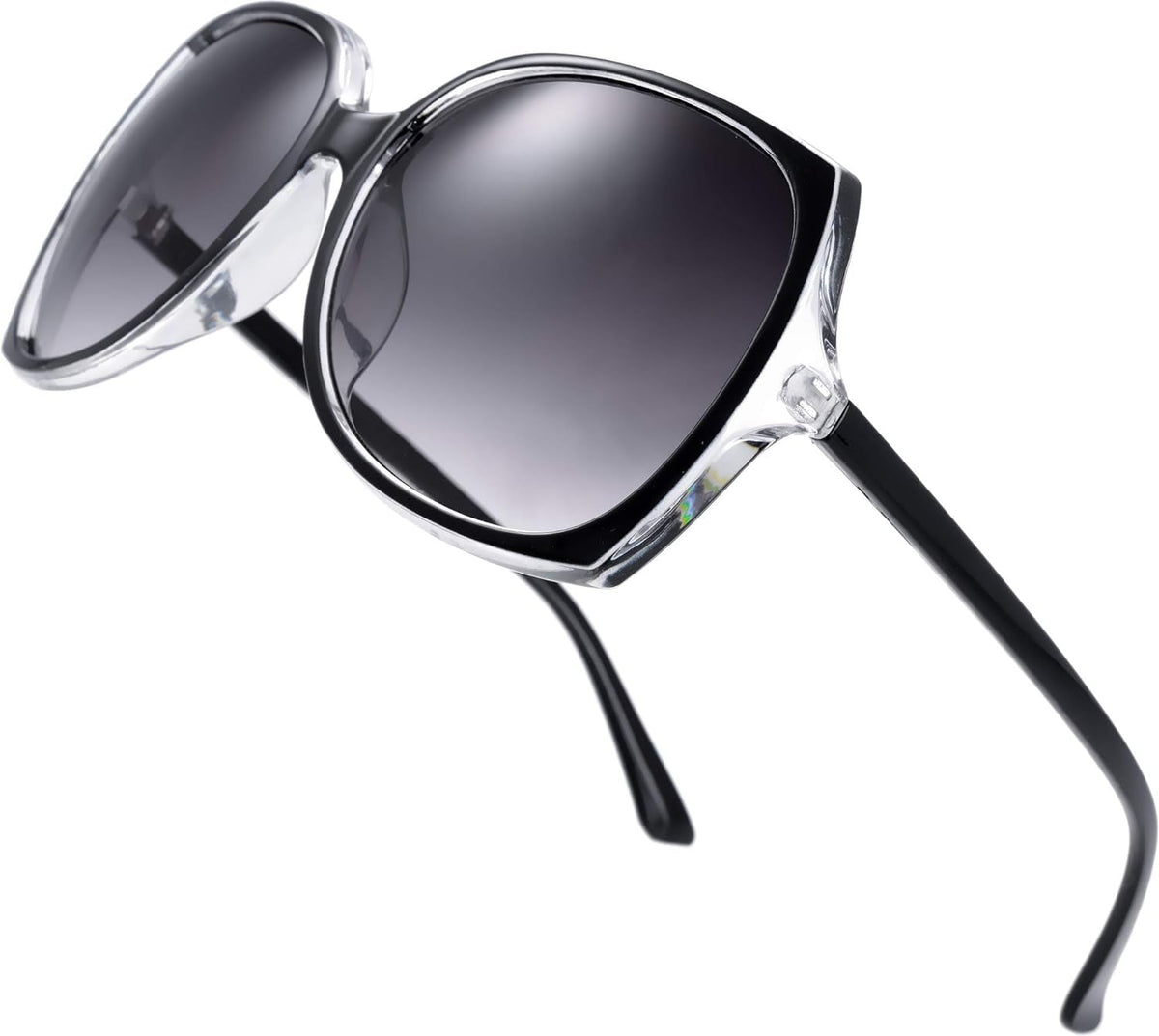 Women's Oversized Square Jackie O Cat Eye Hybrid Butterfly Fashion Sunglasses - Exquisite Packaging
