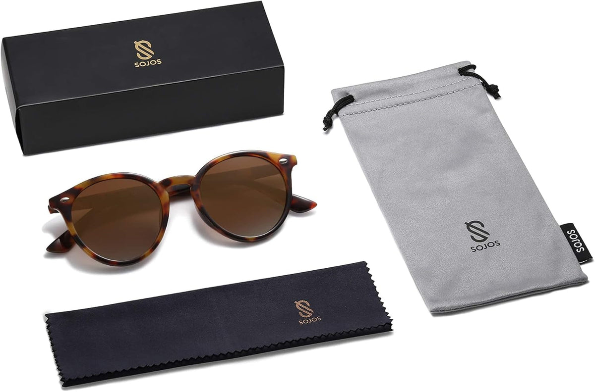 Retro round Polarized Sunglasses for Women Men Classic Vintage Sunnies SJ2069