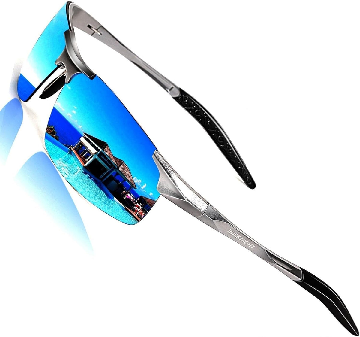 Driving HD Polarized UV400 Protection Ultra Light Al-Mg Golf Fishing Outdoor Sunglasses