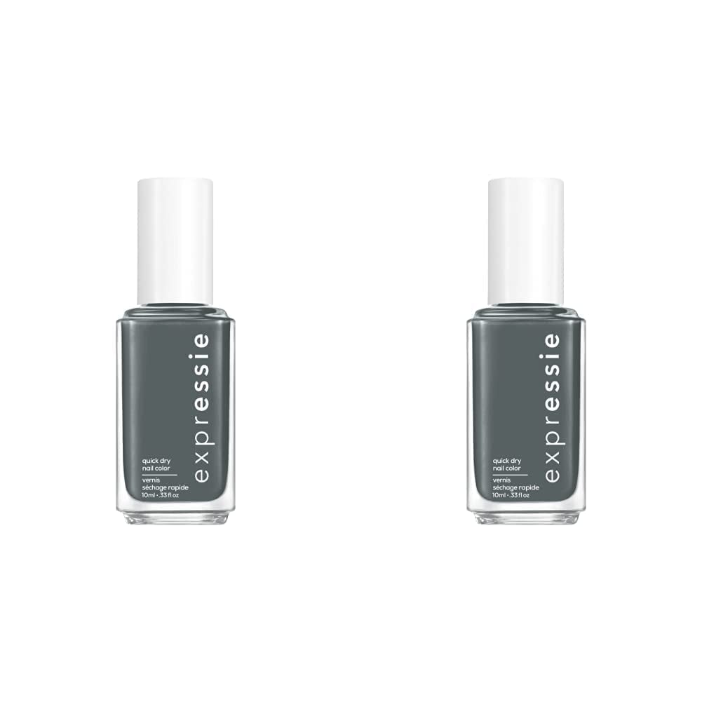 expr, Quick-Dry Nail Polish, 8-Free Vegan, Translucent Lavender Gray, Skip The Track, 0.33 fl oz