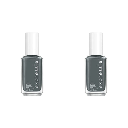 expr, Quick-Dry Nail Polish, 8-Free Vegan, Translucent Lavender Gray, Skip The Track, 0.33 fl oz