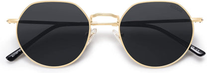 Round Polygon Polarized Sunglasses for Women Men Retro Classic Vintage Shades SJ1157