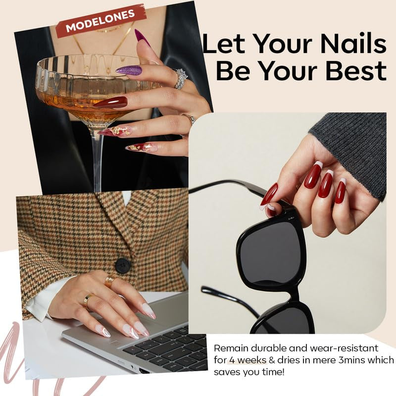 40 PCS Gel Nail Polish Set, 36 Colors Gel Polish All Seasons Collection with Base & Top Coat DIY Salon Home Easter Gifts for Women Girl