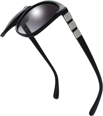 Women's Oversized Square Jackie O Cat Eye Hybrid Butterfly Fashion Sunglasses - Exquisite Packaging