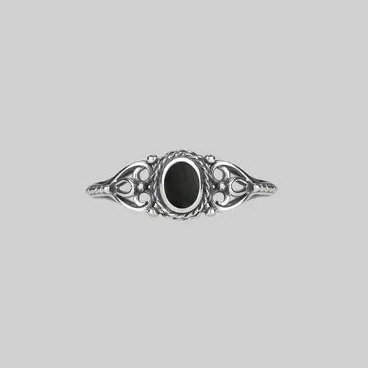Exquisite Bridal Wedding Jewelry 925 Sterling Silver Black Sapphire Ring Princess Engagement Diamond Gift Size 4 - 12