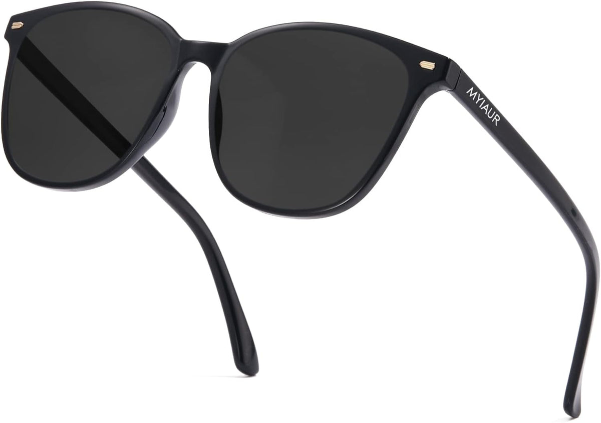 Polarized Sunglasses for Women, Square Mirrored Trendy Shades with UV Protection Reduce Glare Sun Glasses