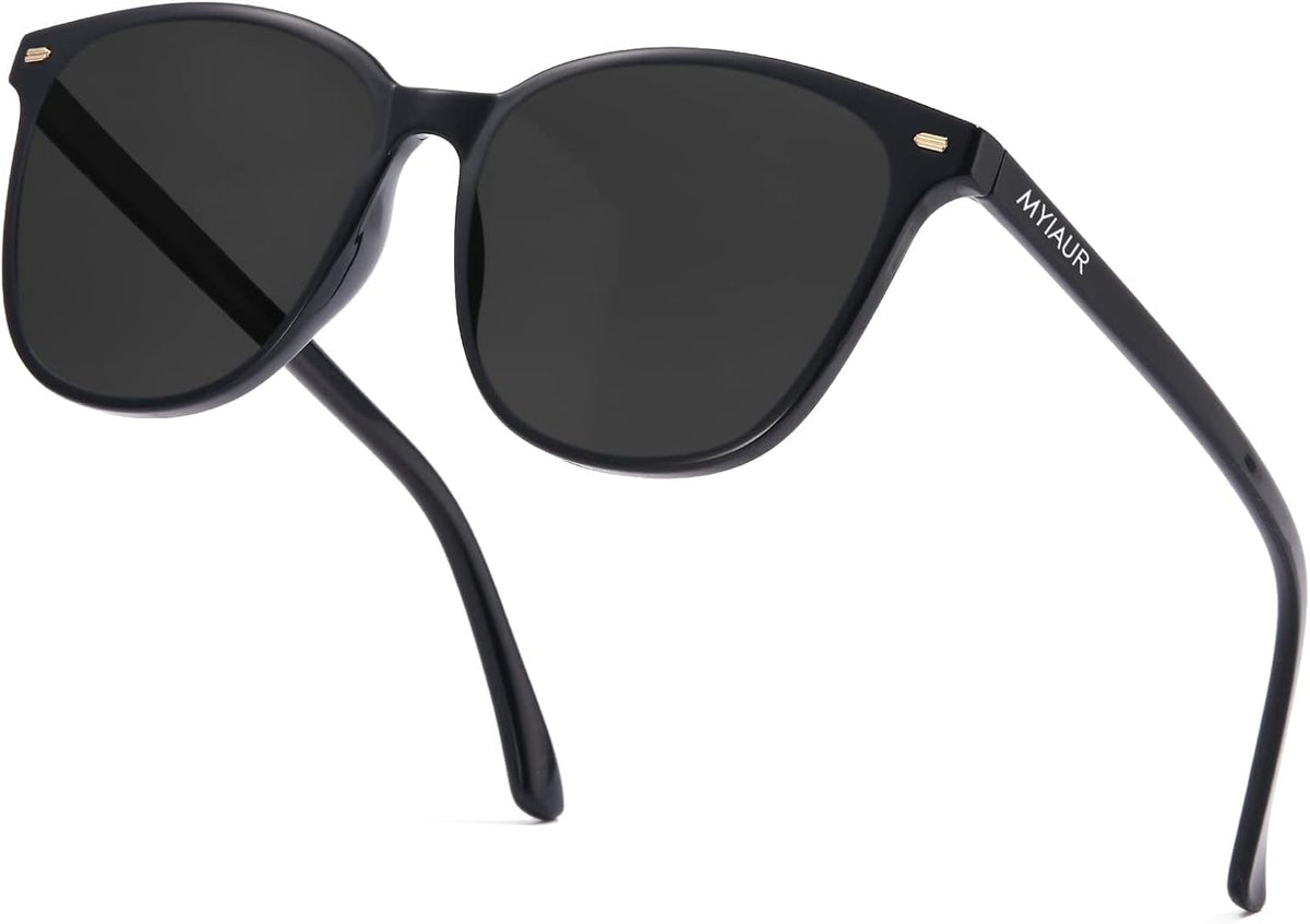 Polarized Sunglasses for Women, Square Mirrored Trendy Shades with UV Protection Reduce Glare Sun Glasses
