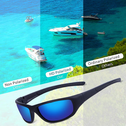 Sports Polarized Sunglasses for Men Women Baseball Cycling Golf Fishing Sun Glasses UV Blocking Tr8116