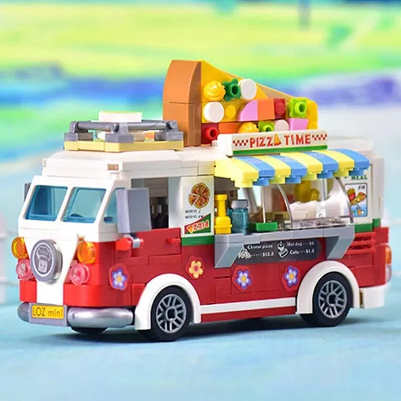 Loz Amusement Park Food Truck Merry-Go-Round Ferris Wheel Mini House Diamond Mini Building Block Cute Toys for Kids and Girls