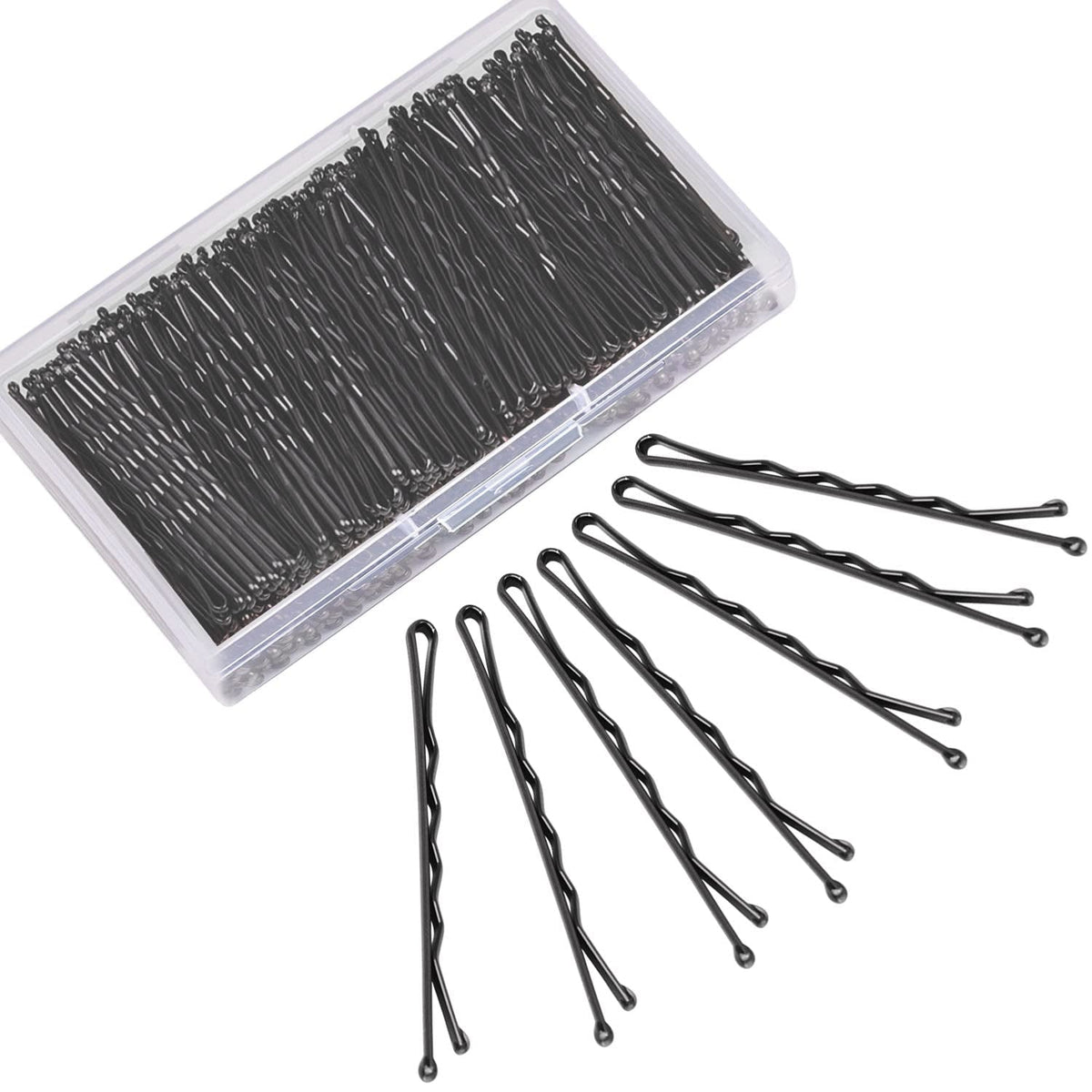 240 Pcs Bobby Pins Black,  2.2 Inches Bobby Hair Pins for All Hair with Box