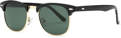 Polarized Sunglasses For Women And Men Semi Rimless Frame Retro Sun Glasses AE0369