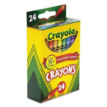 Crayola Classic Color Crayons, 24 Colors, Peggable Retail Pack