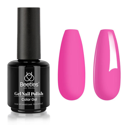 Beetles Gel Nail Polish, 1Pcs 15ml Electric Punk Bright Blue Color Gel Polish Soak Off Uv LED Gel Nail Art DIY Gel Nail Manicure for Girls Women Gifts Spring