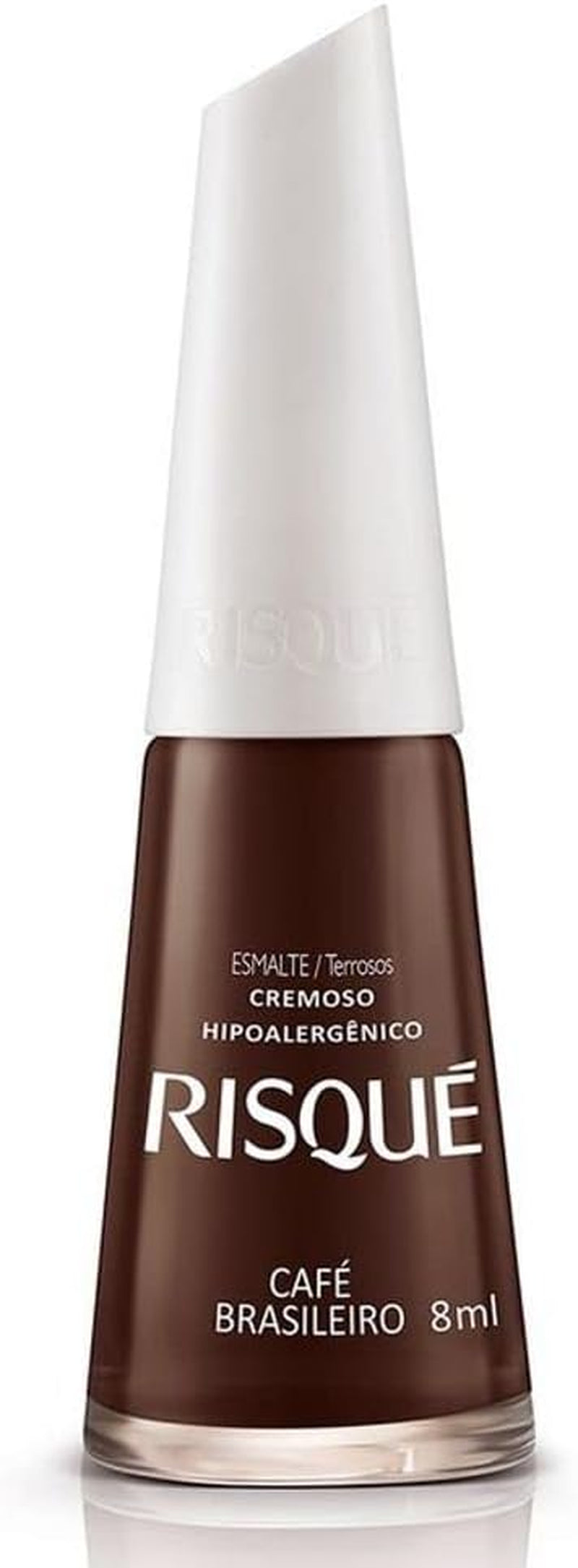 Nail Polish Brown | Esmalte de Unhas | Fast Dry, Hypoallergenic, Long-Lasting, Extra Sparkle, Made in Brazil | Café Brasileiro, 0.3 oz, 8ml