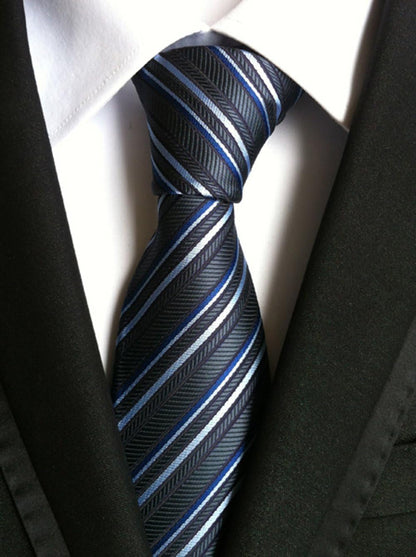 Lot 6 PCS Classic Men'S Silk Tie Necktie Woven JACQUARD Neck Ties