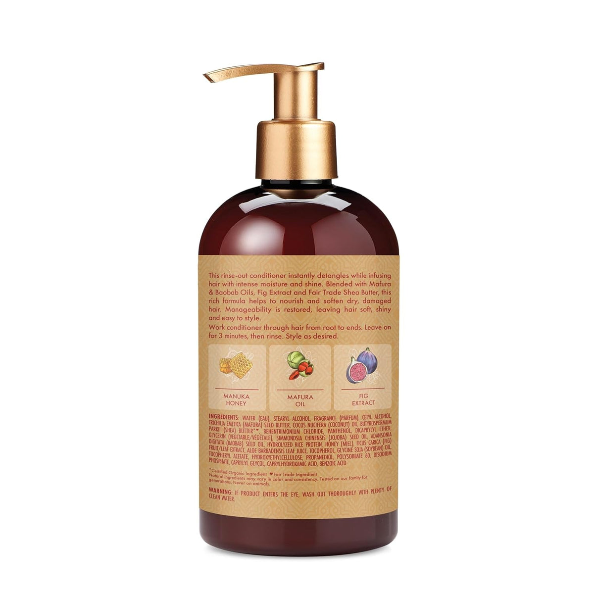 Conditioner Intensive Hydration for Dry, Damaged Hair Manuka Honey and Mafura Oil to Nourish and Soften Hair 13 Oz