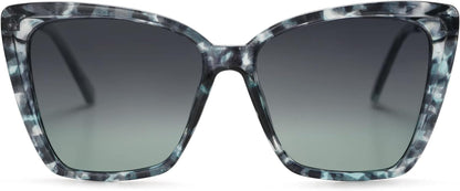 Trendy Polarized Sunglasses For Women Retro Womens Oversized Square Cat Eye Sun Glasses UV Protection SJ2206