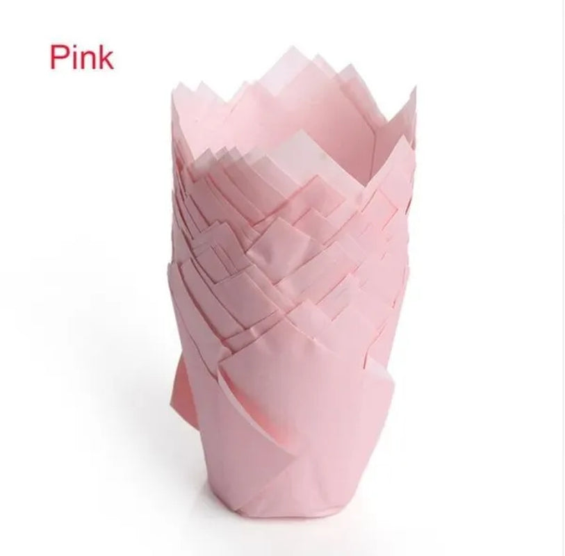 50pcs Cupcake Muffin Liners Baking Cup Holders Wrappers for Wedding Birthday Christmas Baby Shower Parties