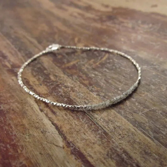 Rough Diamond Bracelet Raw Diamond Bracelets Womens Beaded Bracelets Bead Bracelet